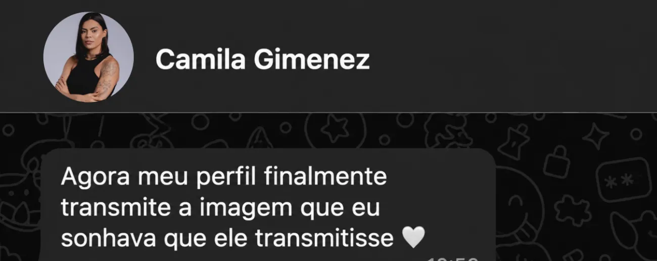 Depoimento de Camila Gimenez