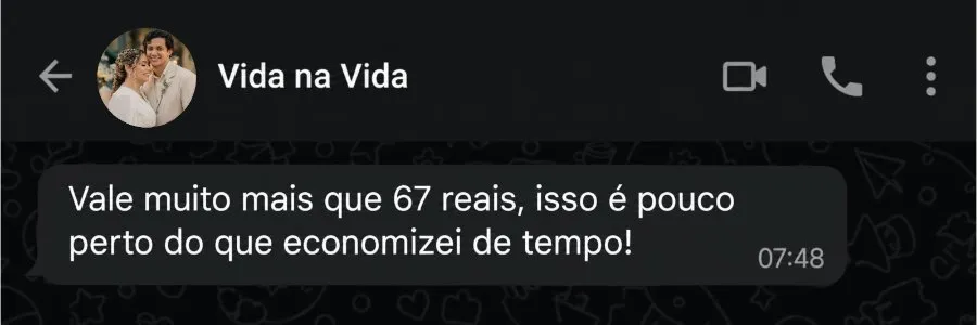 Depoimento Vida na Vida